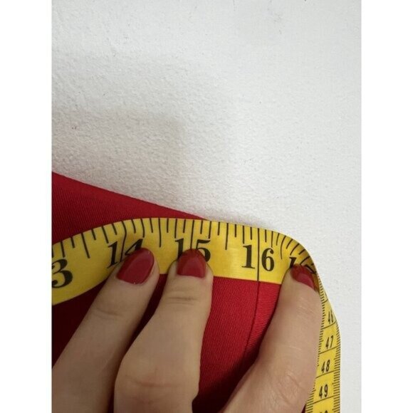 Cache Vintage Double breasted Red Leopard Trim Blazer Jacket Sz Small - Picture 12 of 13